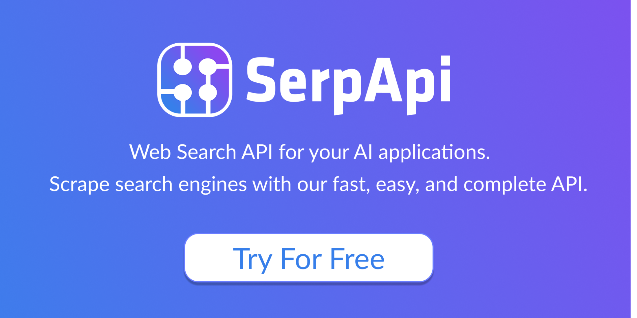 The Web Search API for Your LLM and AI Applications​ image