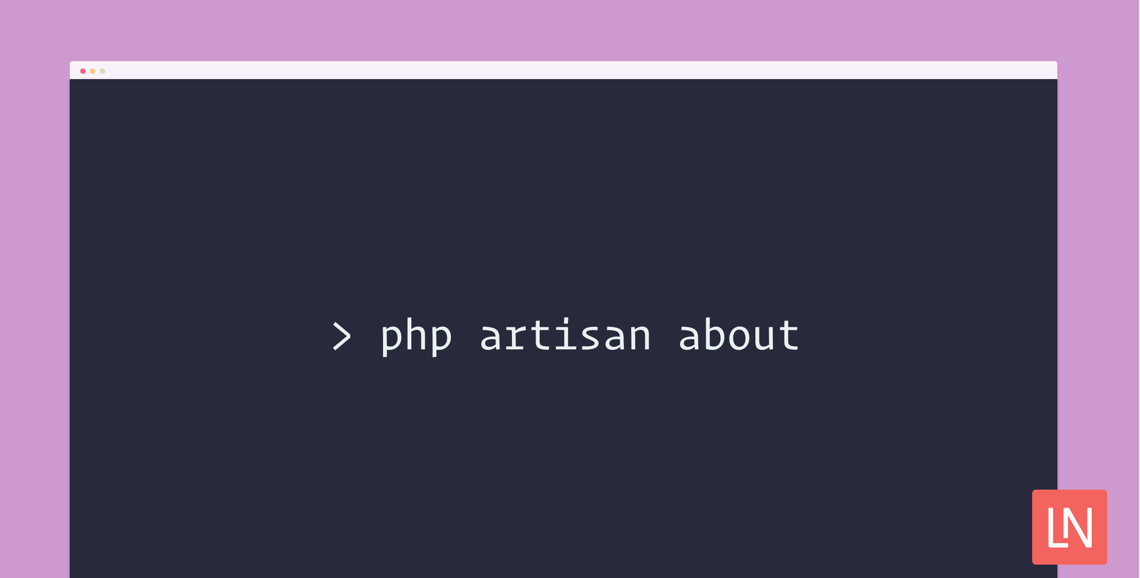 Add Useful Info to the Laravel About Command image
