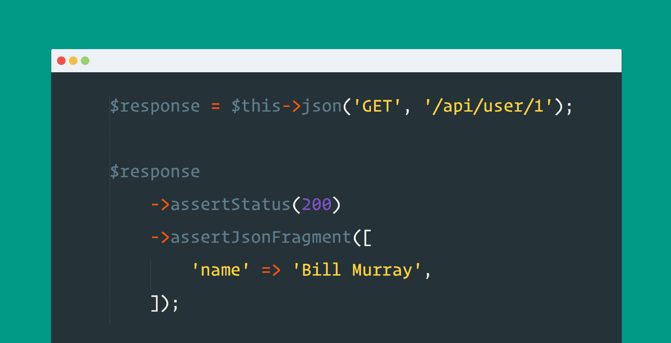 Testing Partial JSON Responses with Laravel image