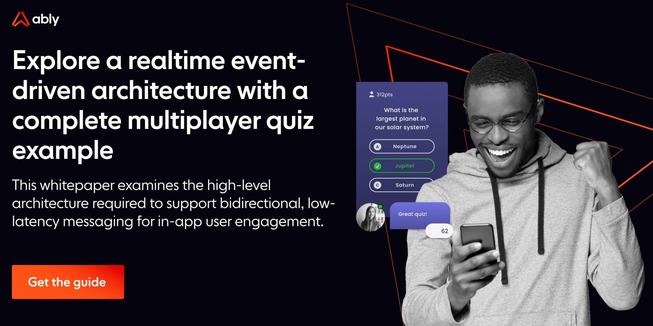 Explore a realtime event-driven architecture with a complete multiplayer quiz example image