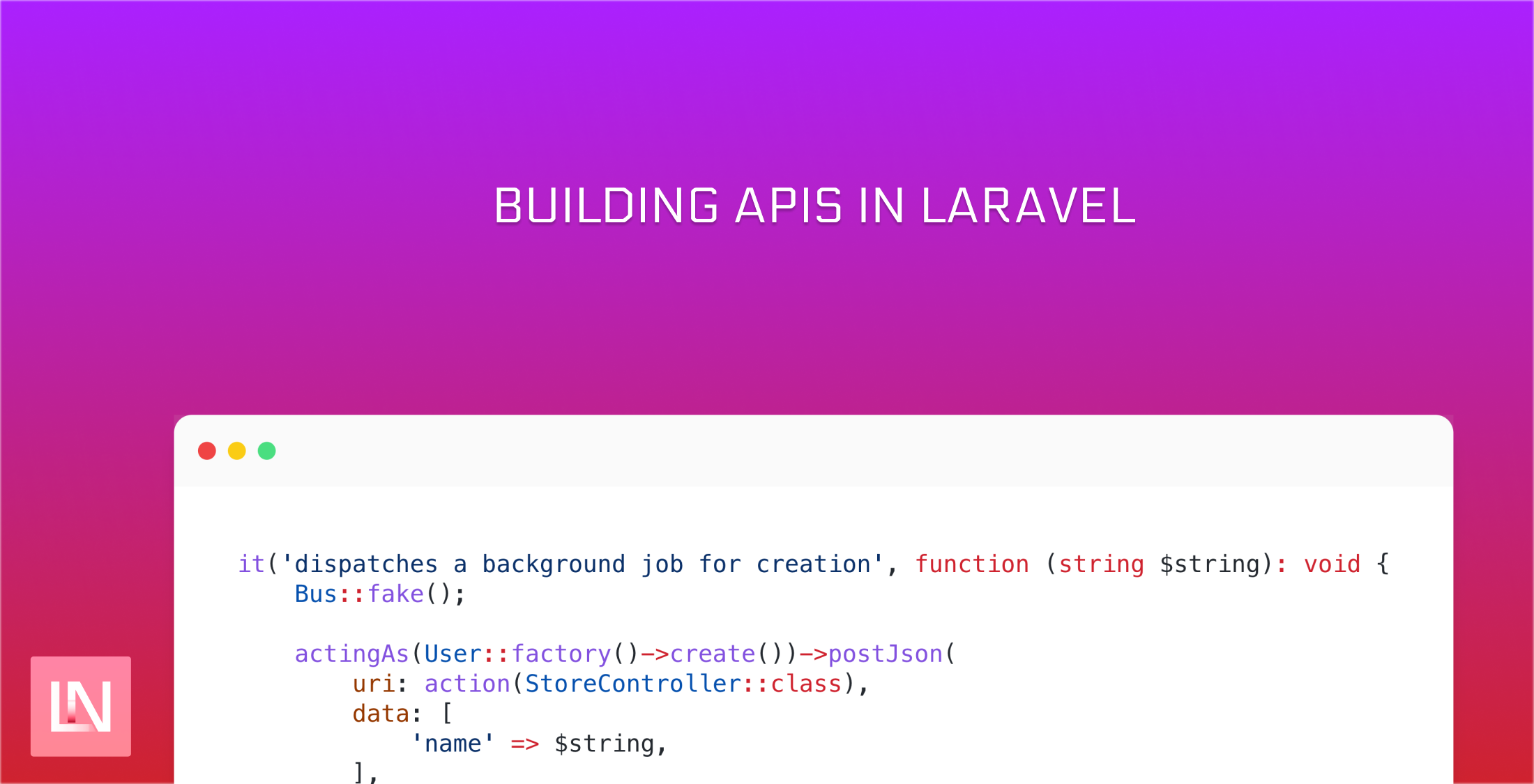 Building APIs in Laravel image