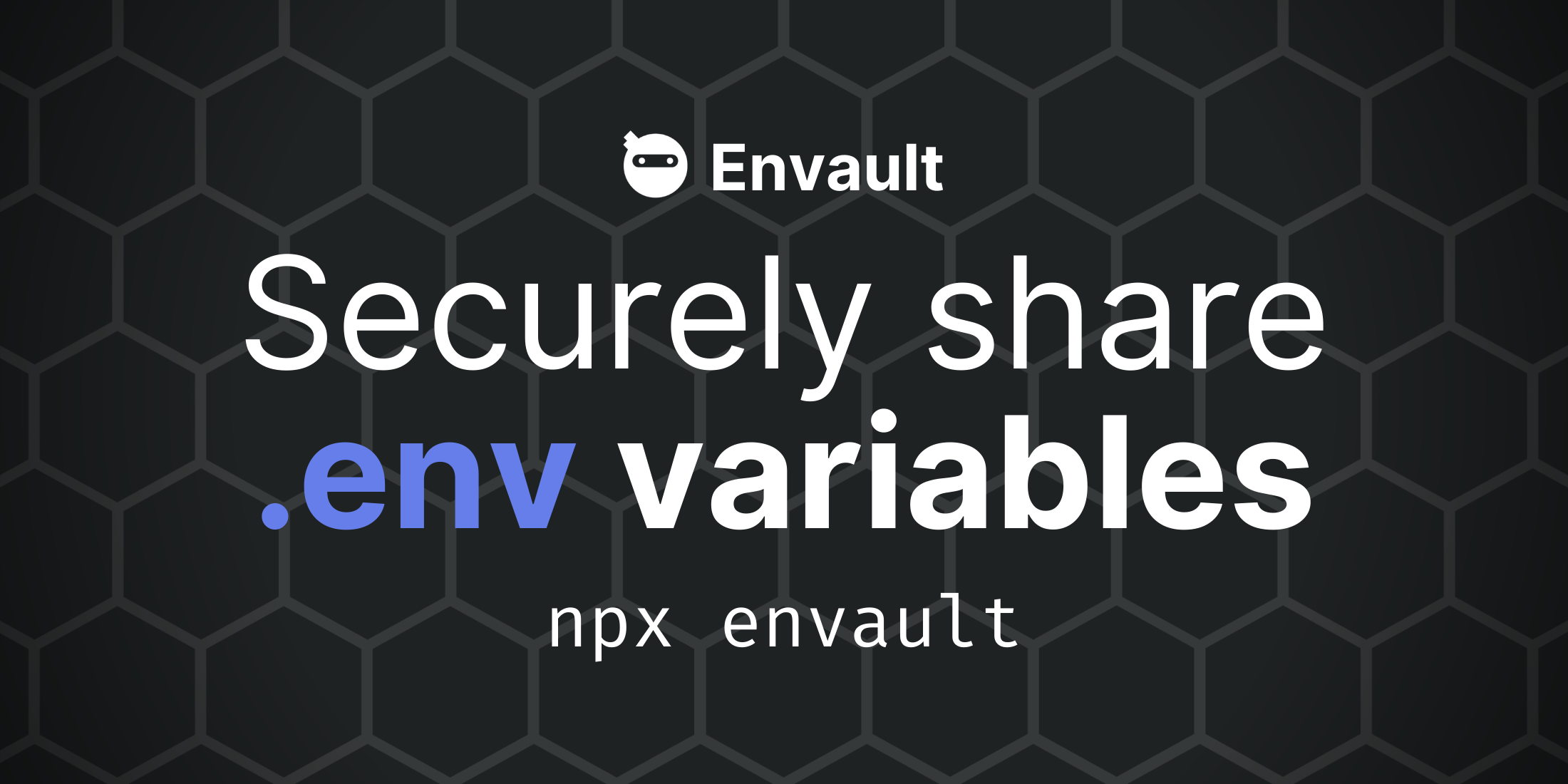 Securely share .env variables with Envault (sponsor) image