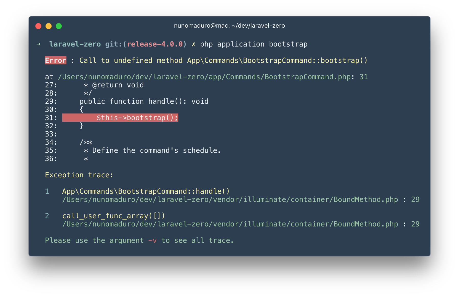 Laravel 5: Reporting Application Exceptions With report / Blog / Stillat