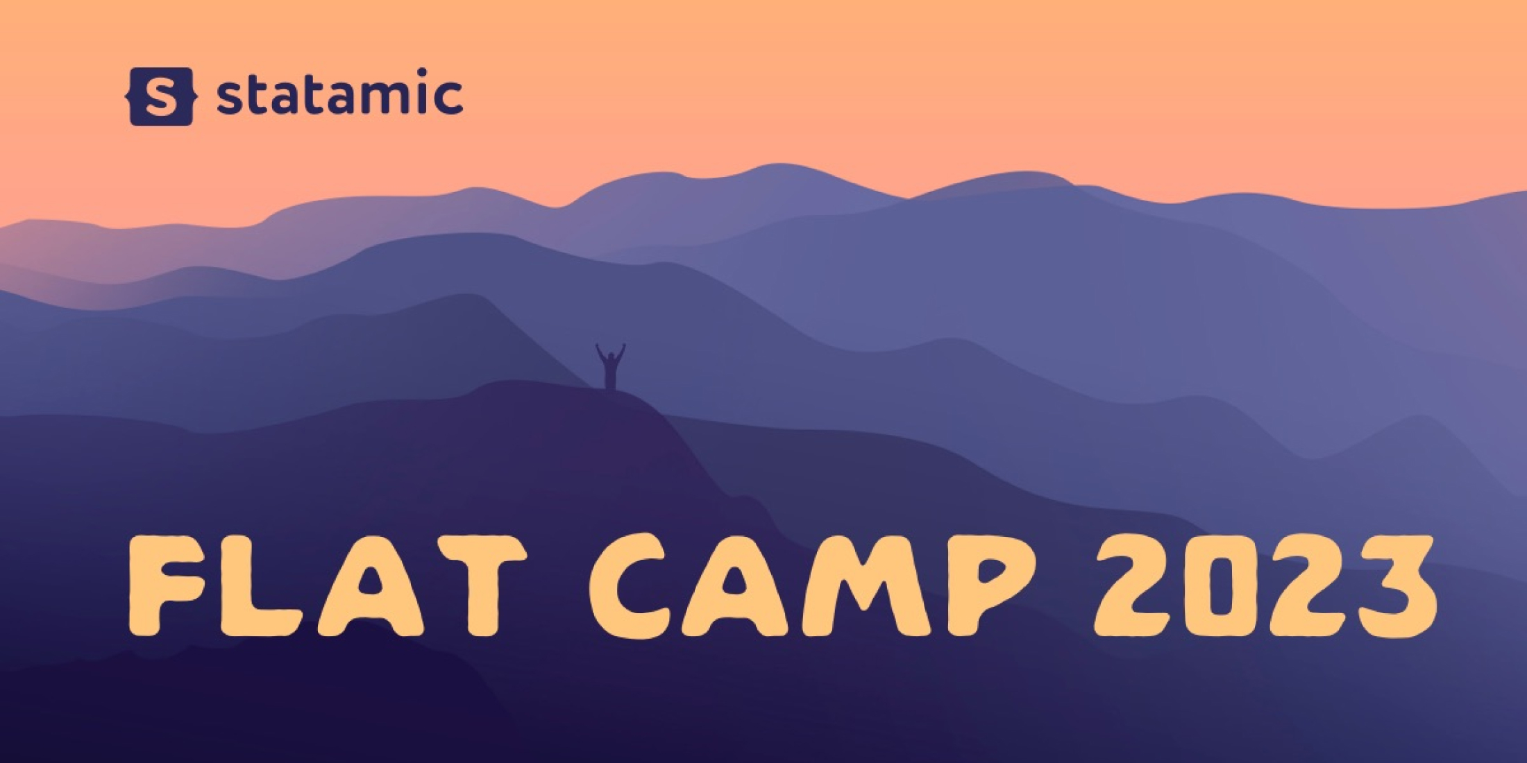 Statamic announces a new Flat Camp retreat image