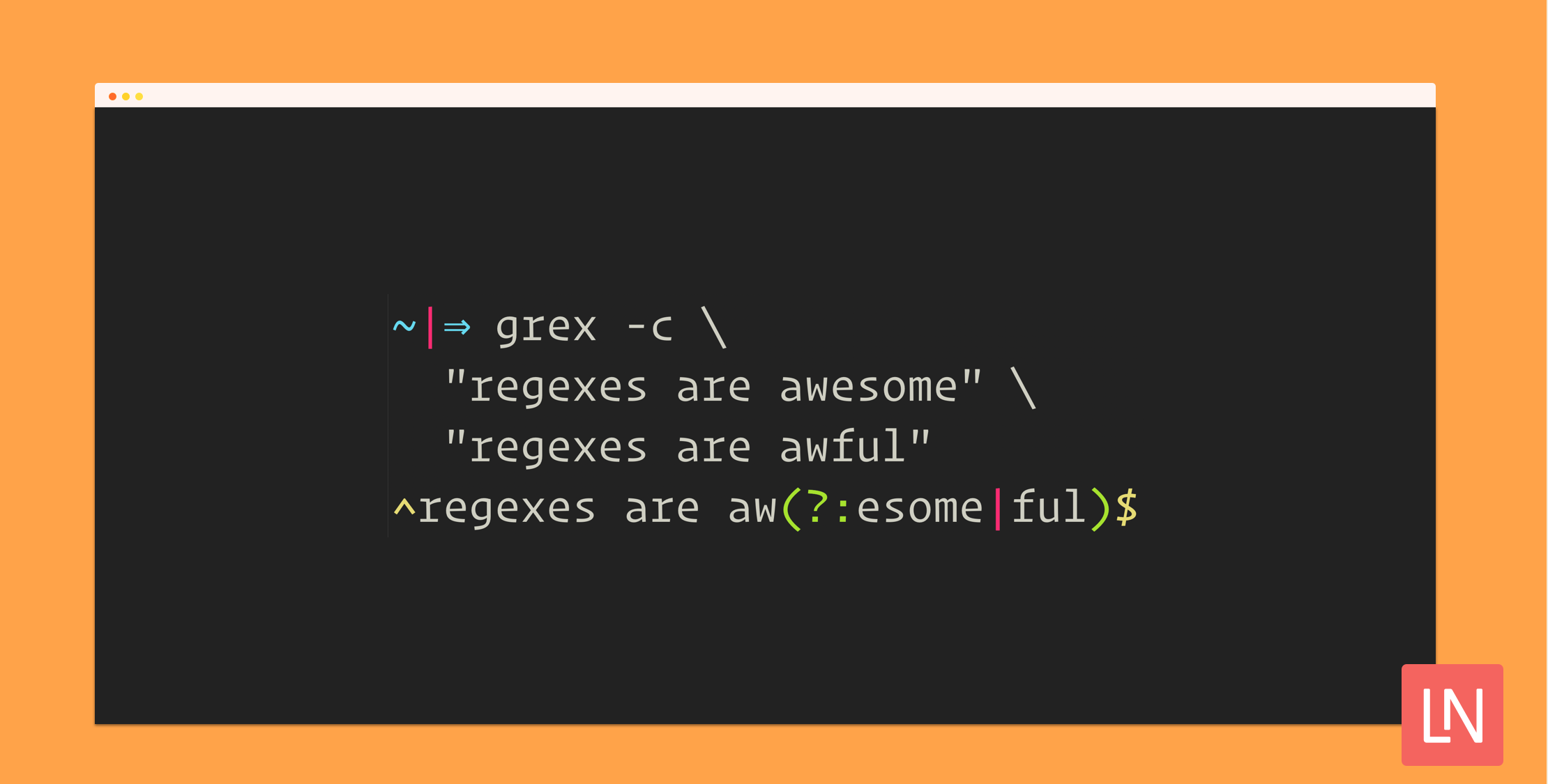 Generate Regular Expressions with Grex CLI image