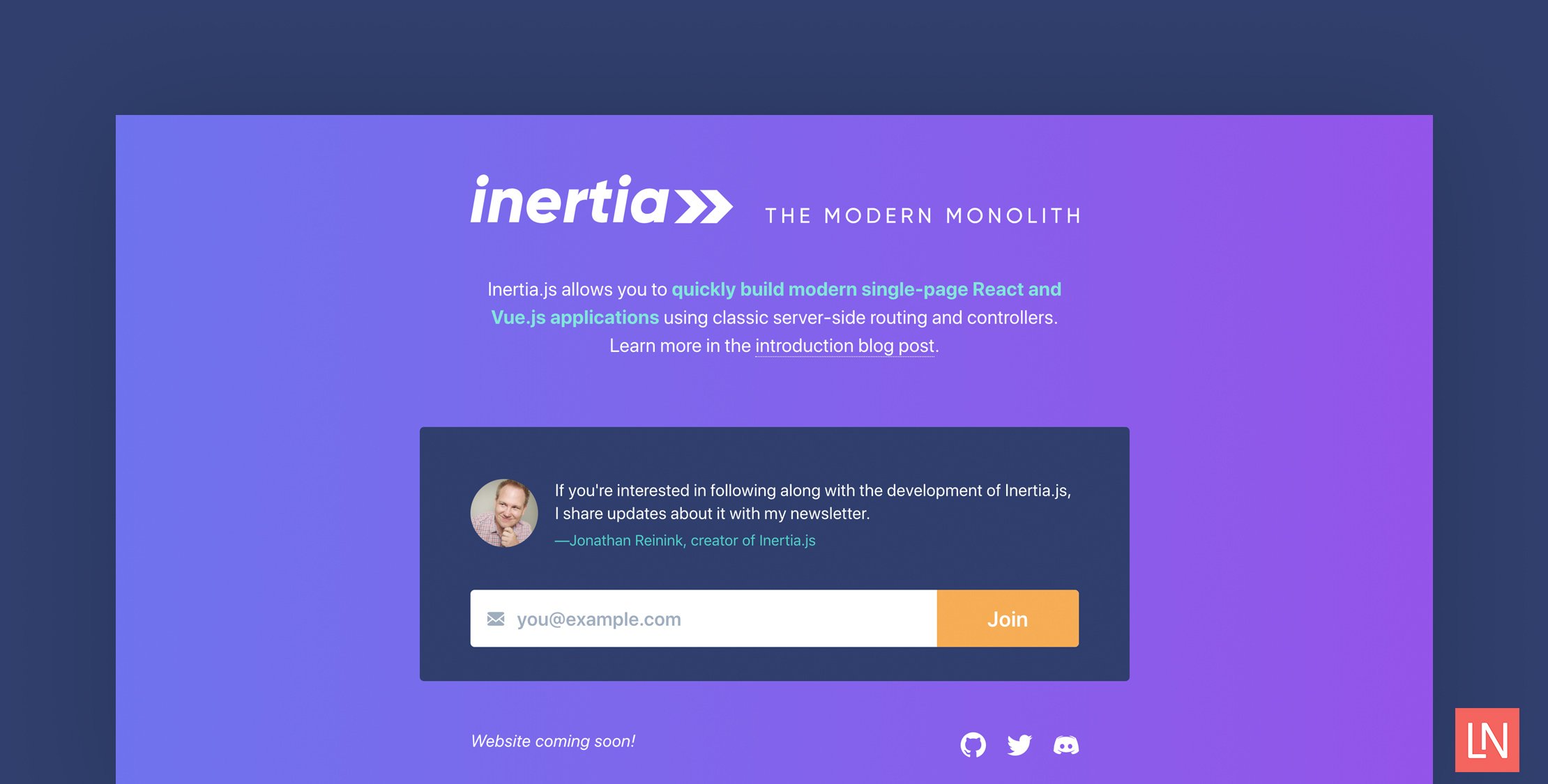Build Modern Single-page Apps with Inertia.js image