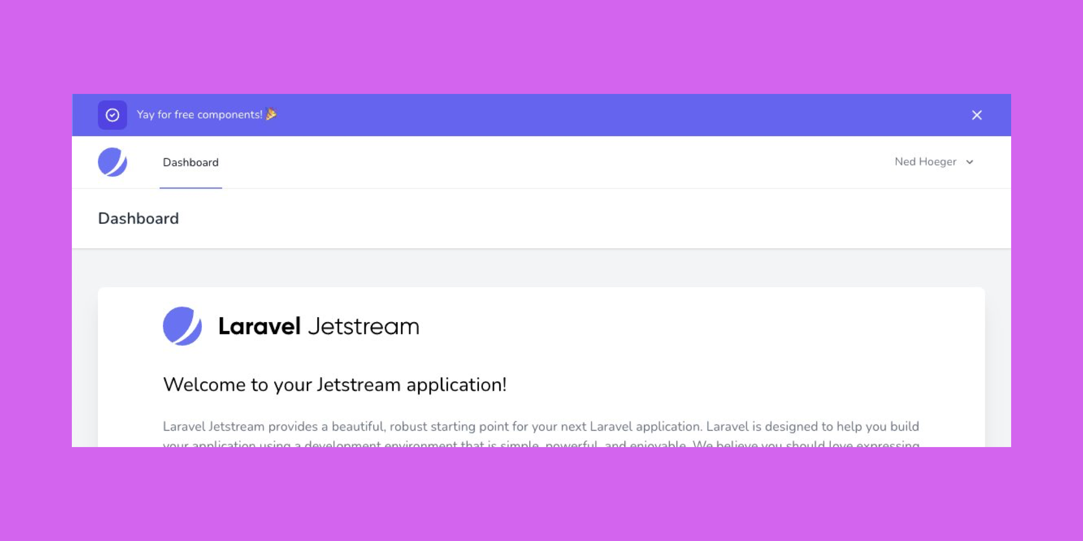 Quick Tip: Laravel Jetstream Banners image