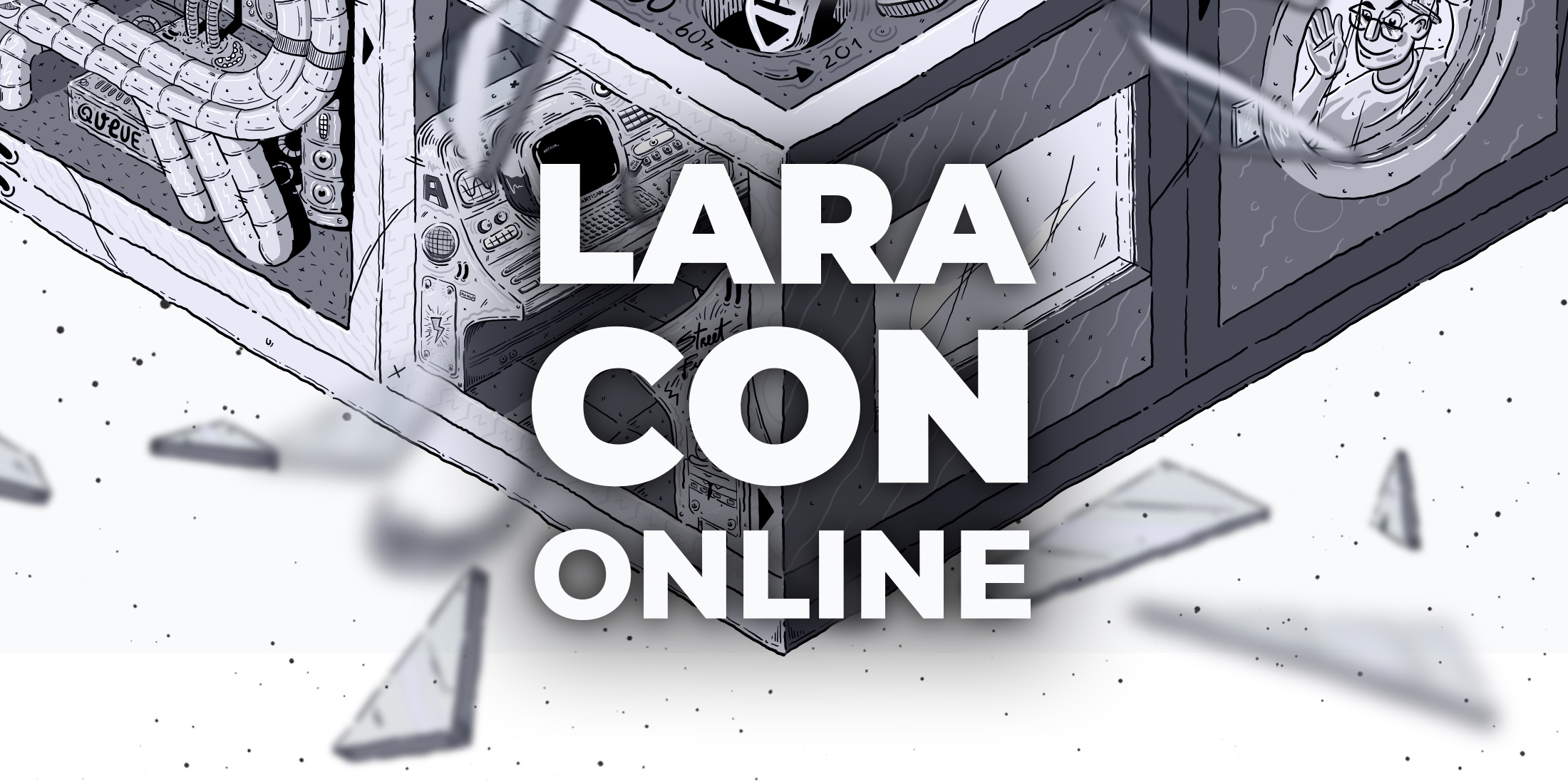 The secrets behind the Laracon Online site image