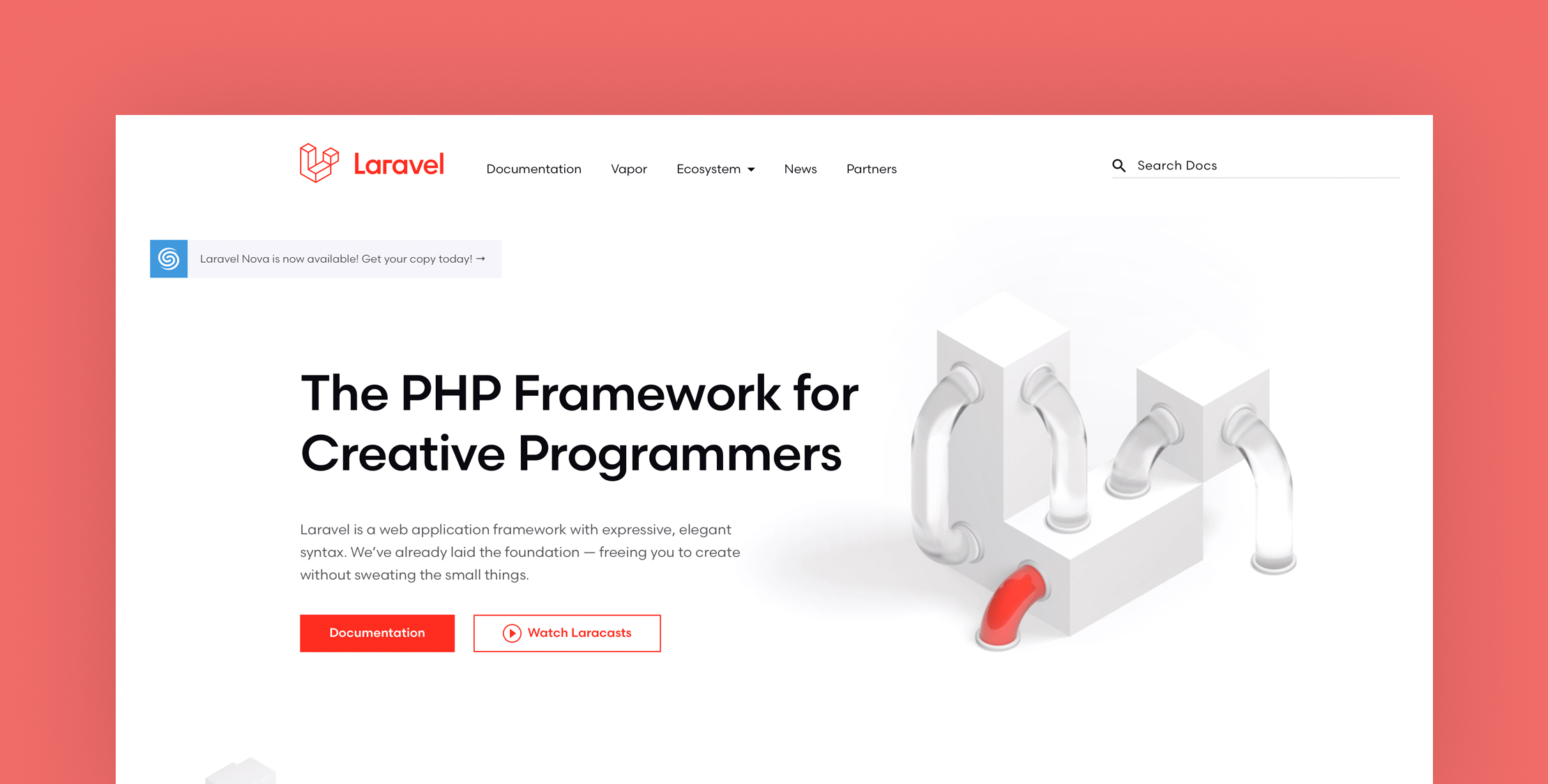 The new Laravel website is live! image