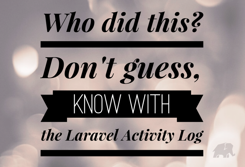 Laravel Activity Log Package image