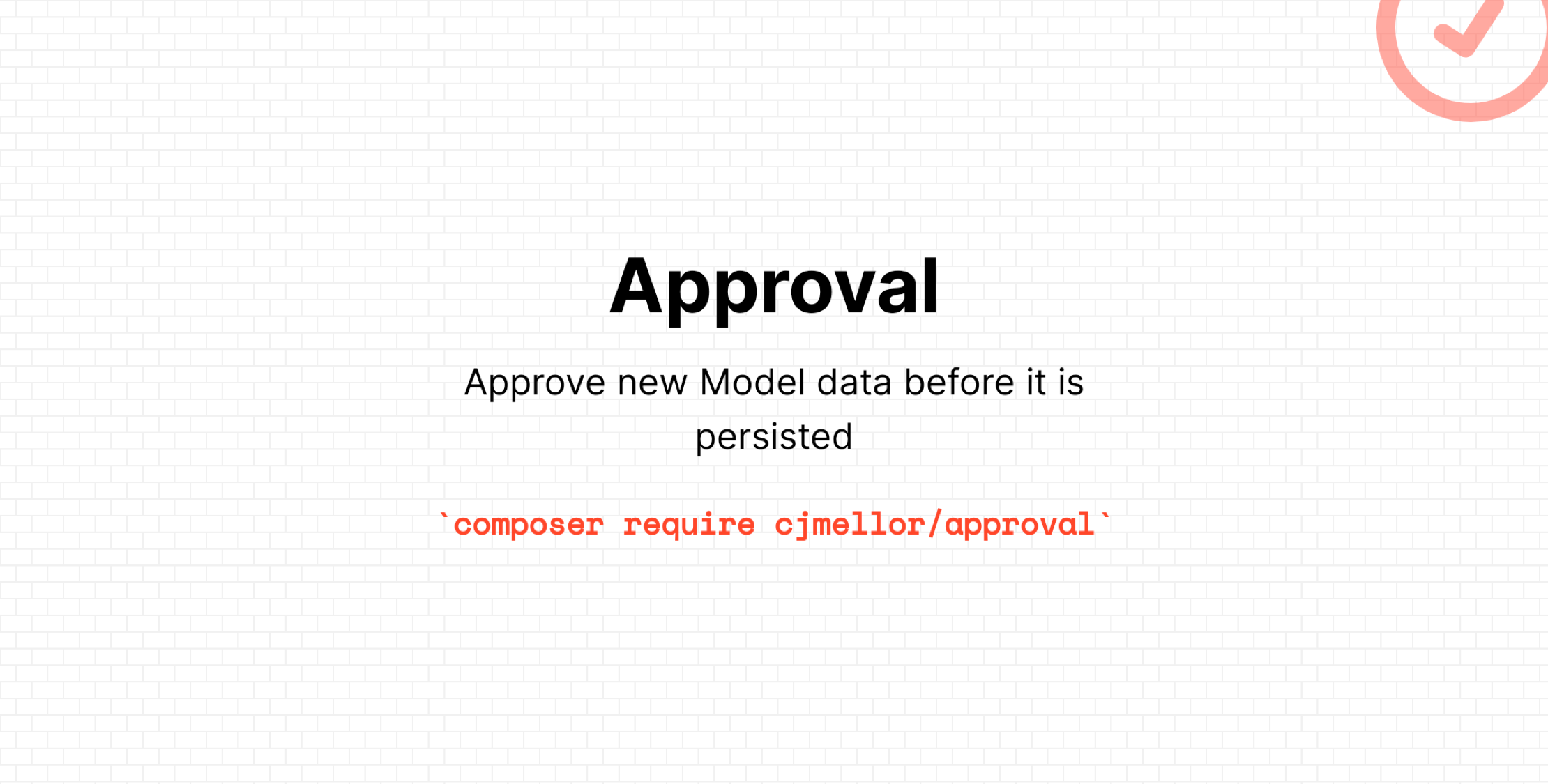 A Package to Require Approval Before Peristing Model Data image