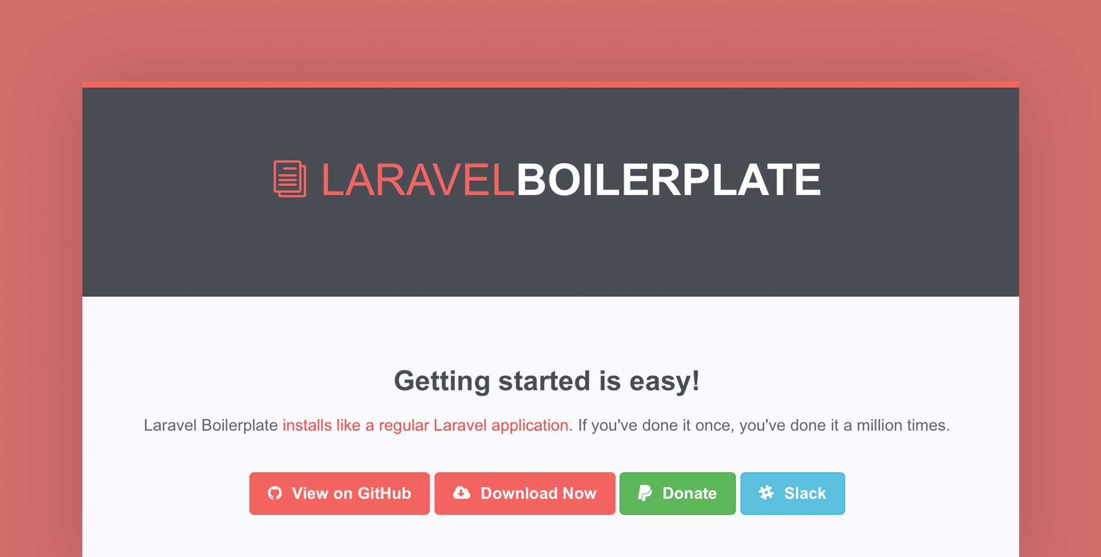 Laravel Boilerplate 7.0 image