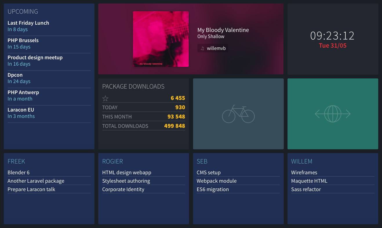 Building a Status Board using Laravel and Vue image