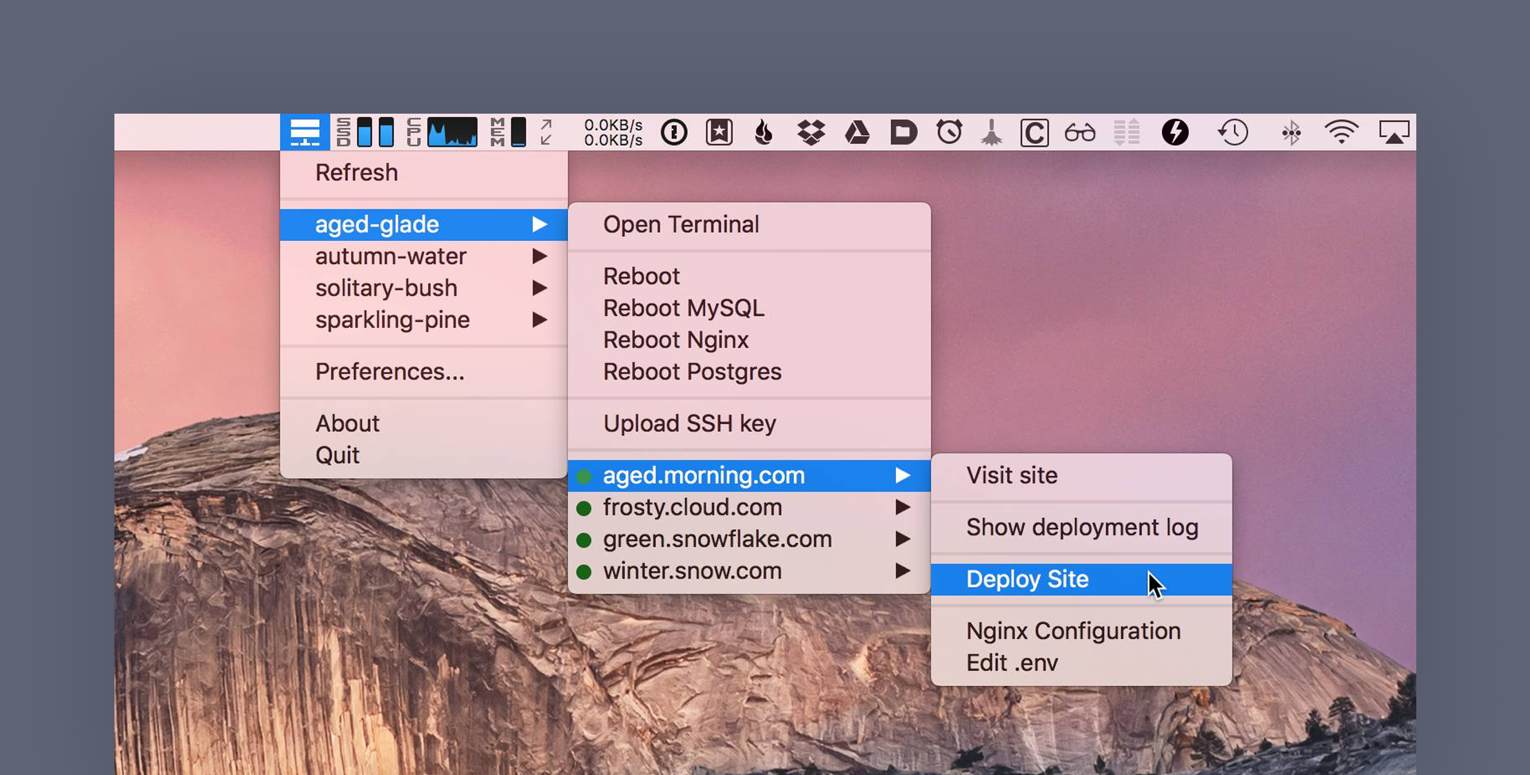 F-Bar – Manage your Laravel Forge Servers from your Mac’s Menubar image