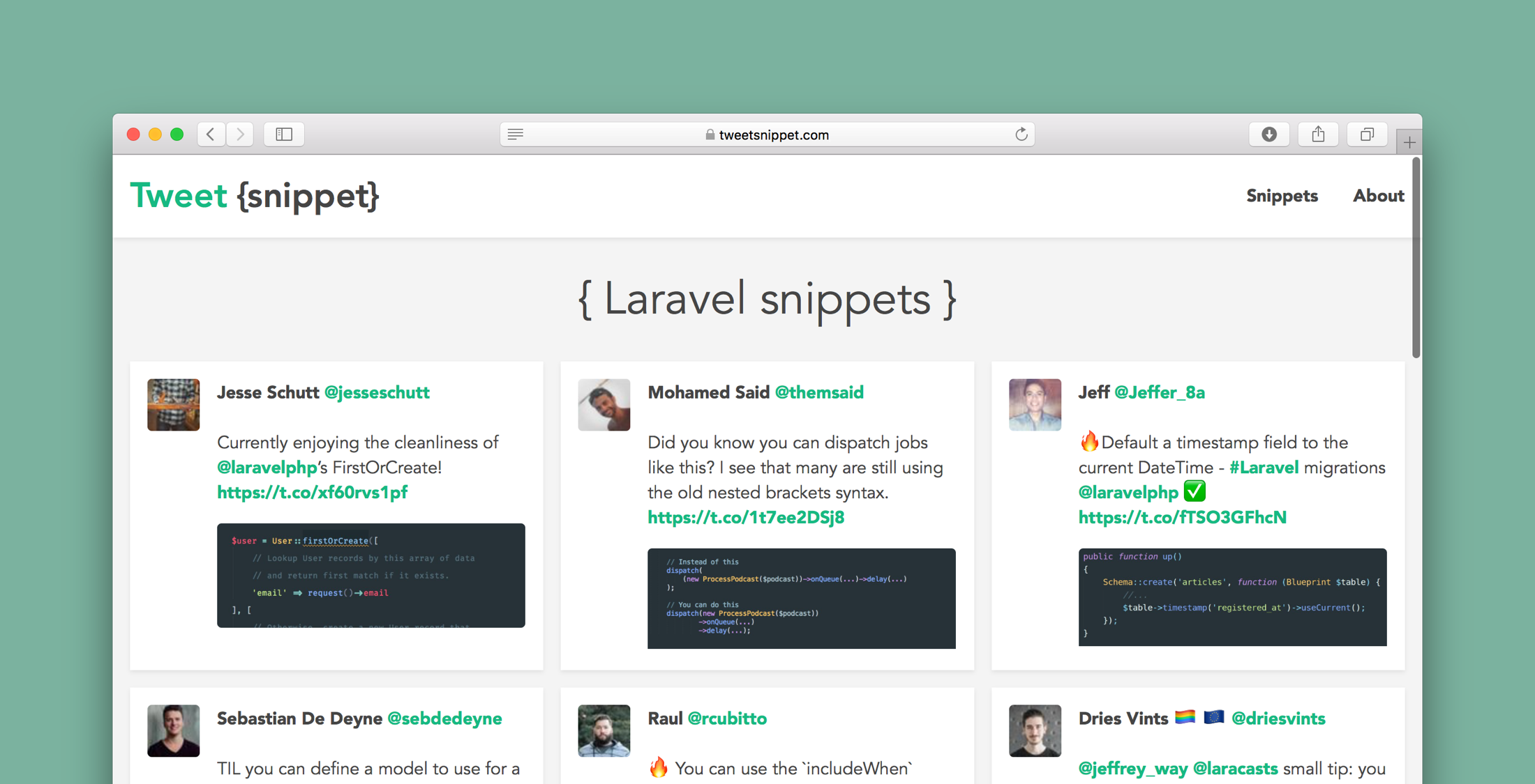Tweetsnippet – A Curated List of Tips and Tricks posted on Twitter image