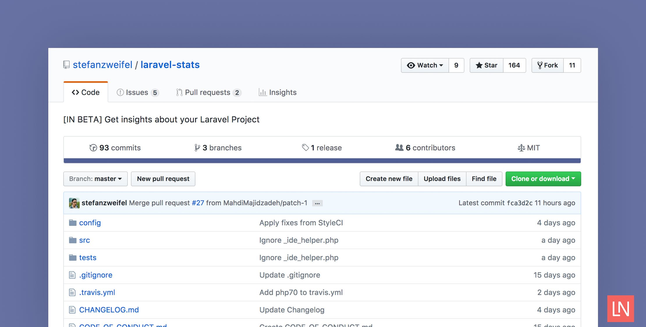Laravel Stats: Code Statistics for your Laravel Projects image
