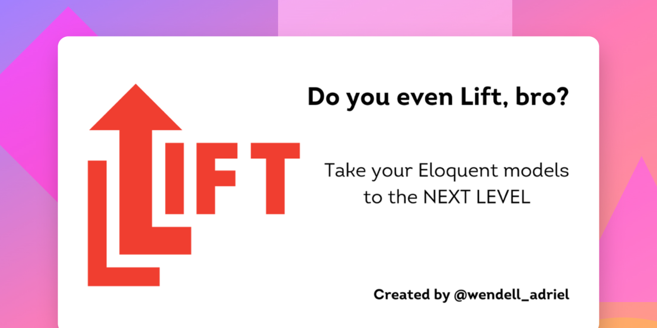 Boost your Eloquent Models with Laravel Lift image