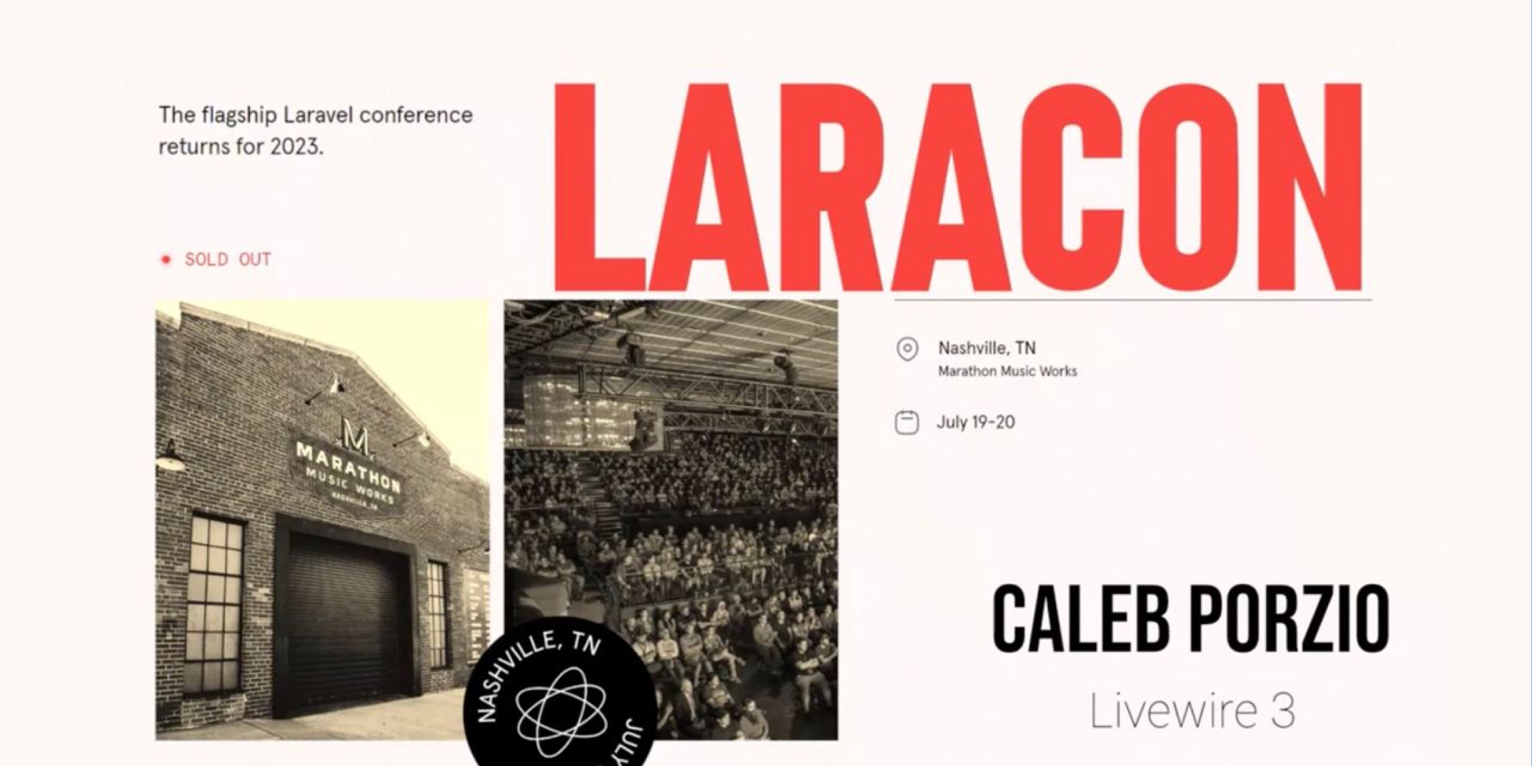 Watch Caleb Porzio's "Livewire 3" Presentation from Laracon image