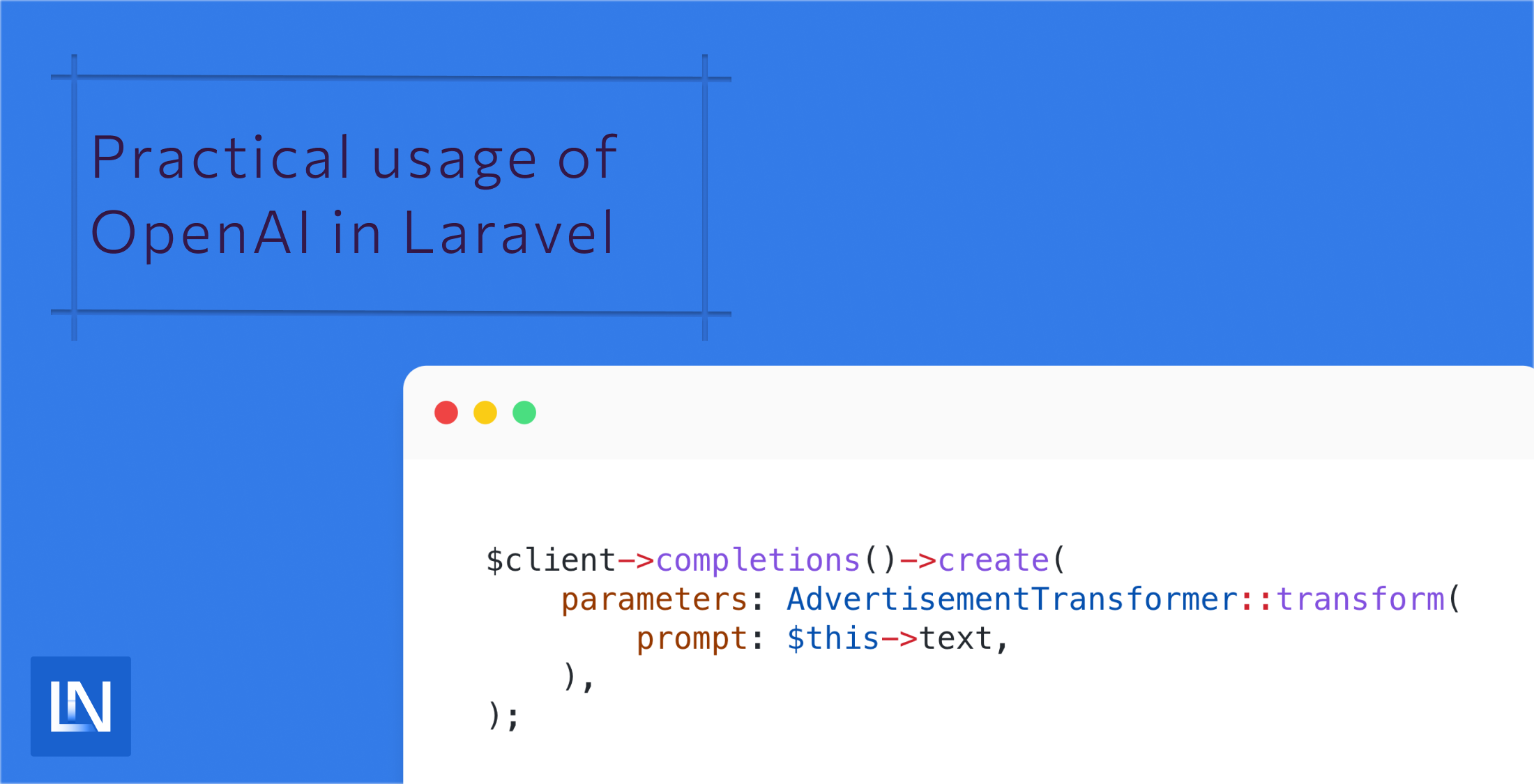 Using OpenAI in Laravel image