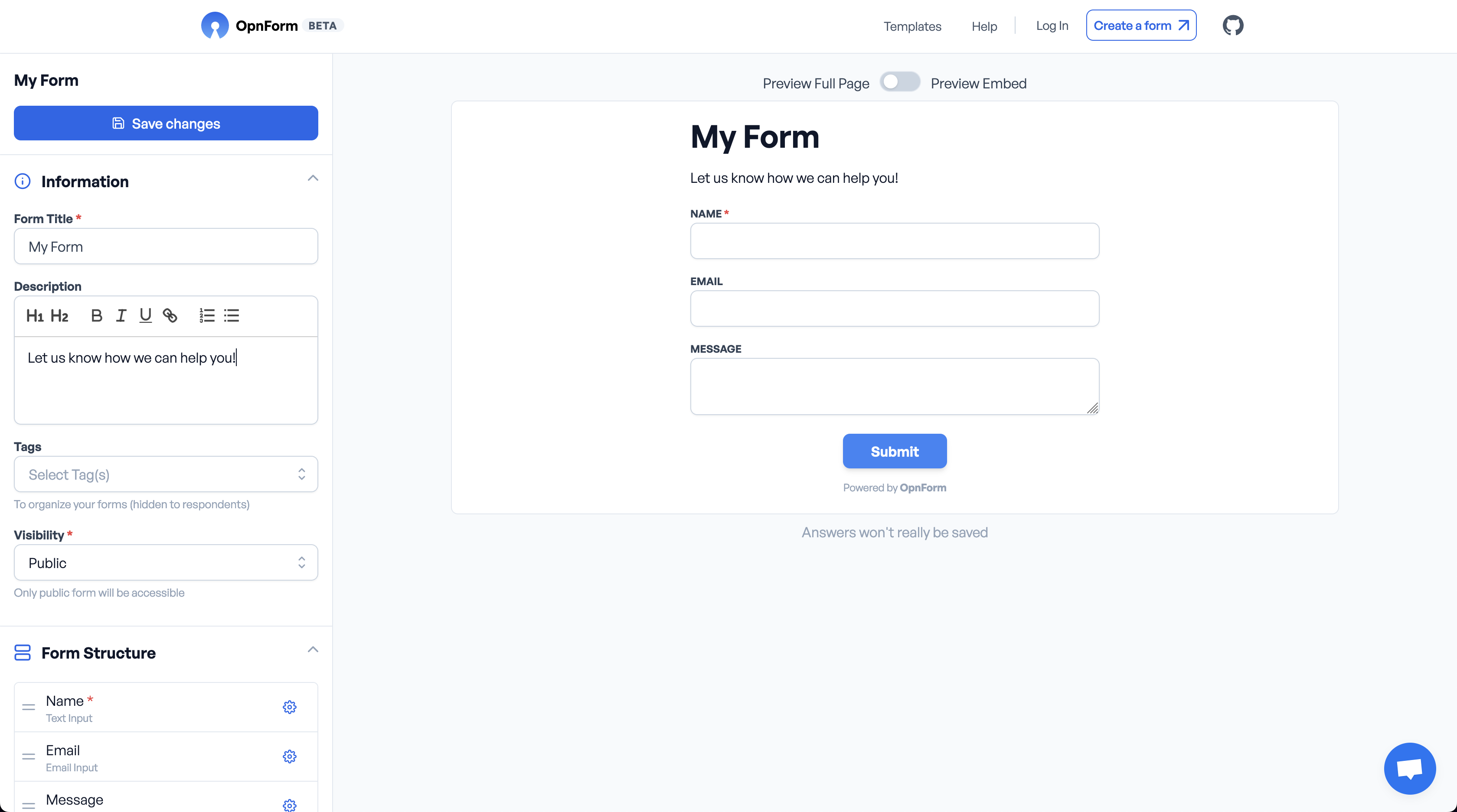 OpnForm is an Opensource Form Builder Made With Laravel Laravel News