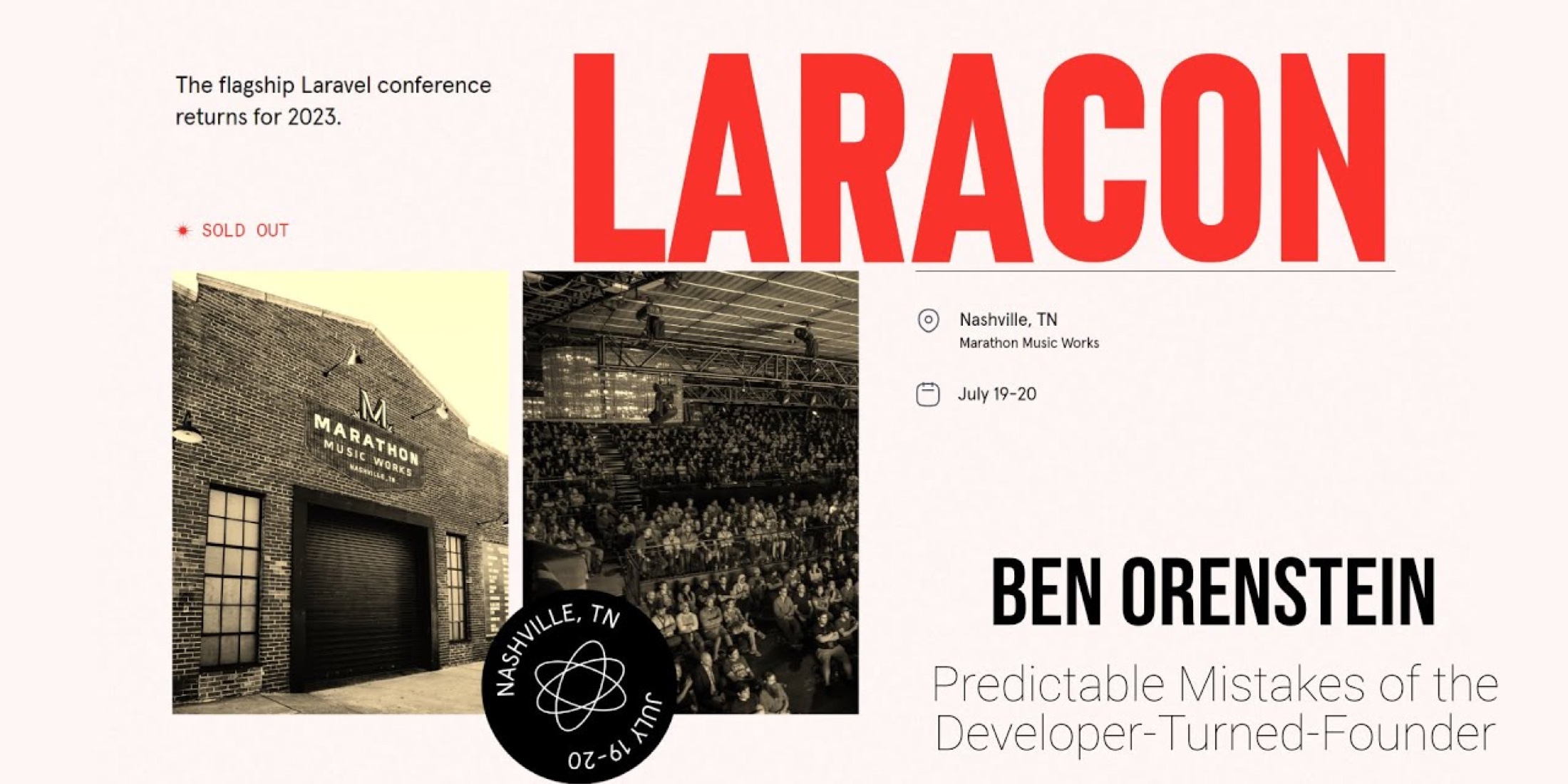 Watch Ben Orenstein's "Predictable Mistakes of the Developer-Turned-Founder" talk from Laracon image