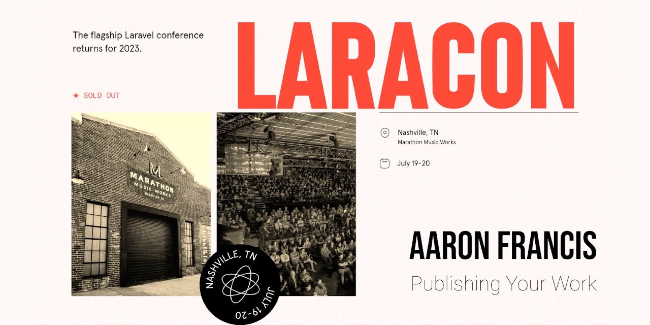 Aaron Francis's "Publishing Your Work" talk from Laracon image