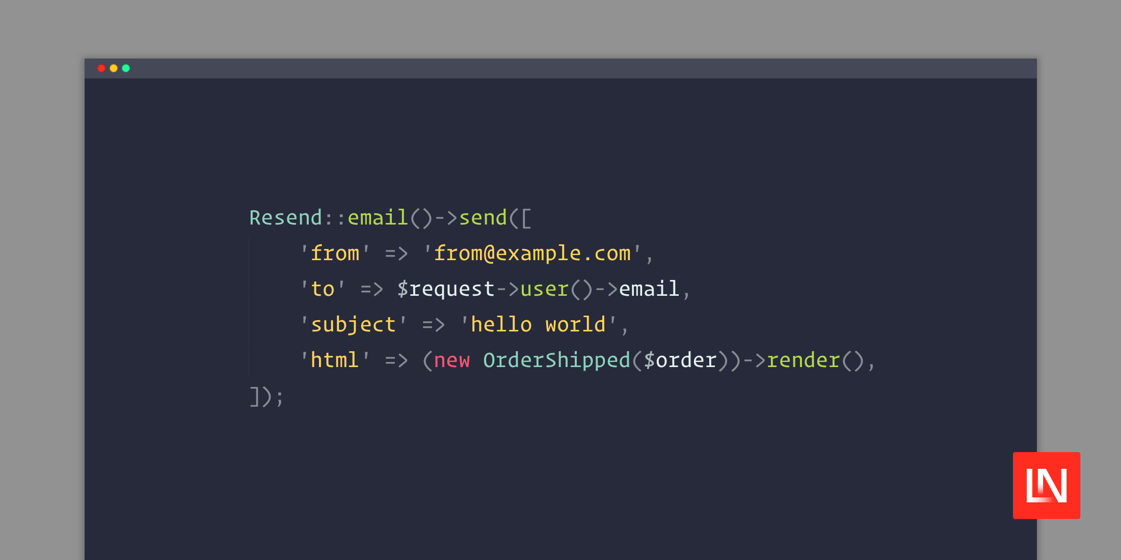 Resend Email Package for Laravel and PHP image