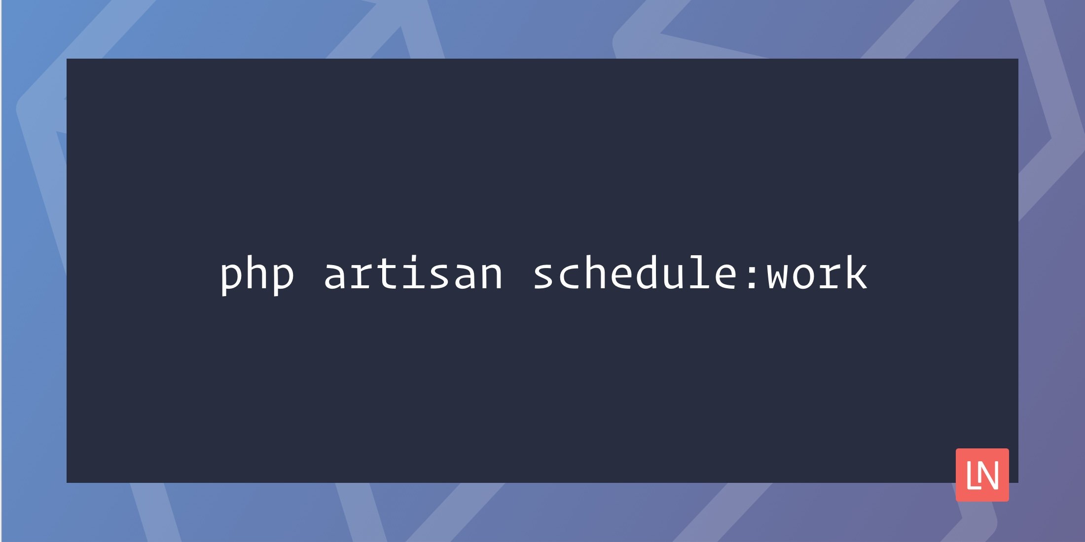 Laravel “schedule:work” Command image