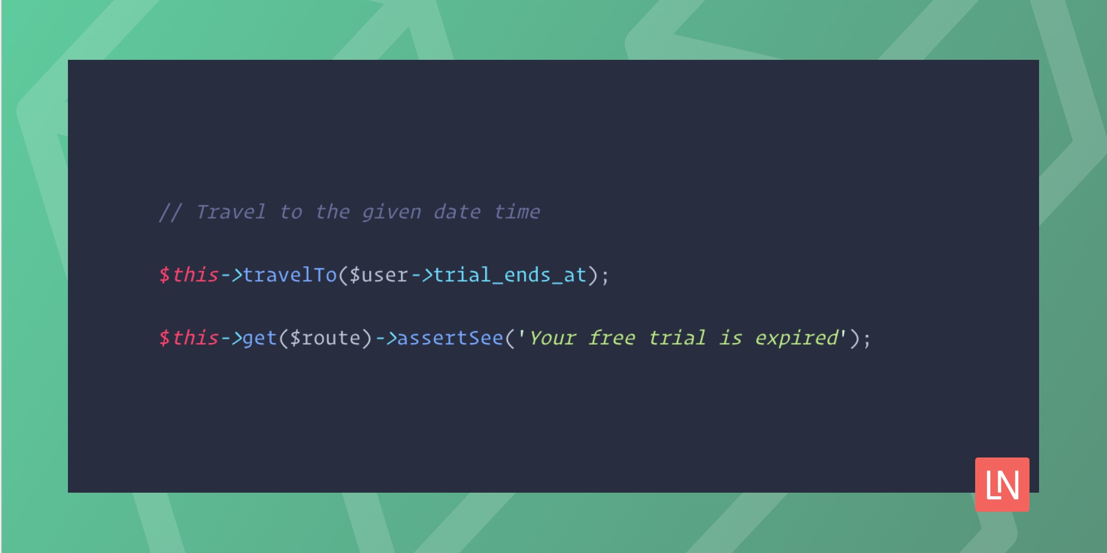 Time traveling is coming to Laravel 8 image