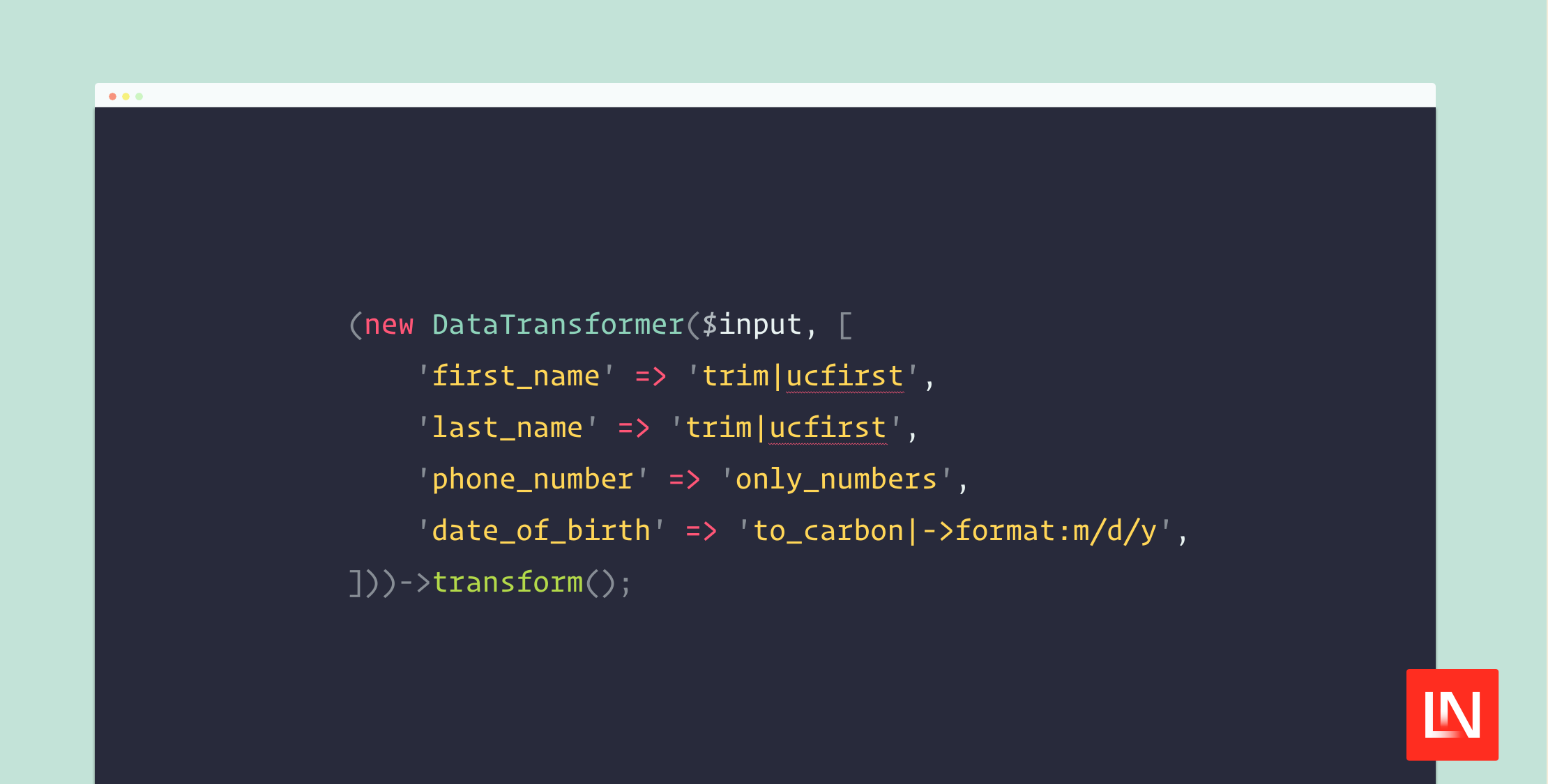 Sanitize and Format Data in PHP with the Transformer Package image
