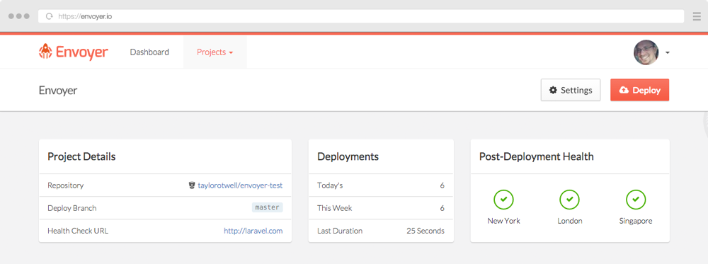 Envoyer – Zero Downtime PHP Deployments image