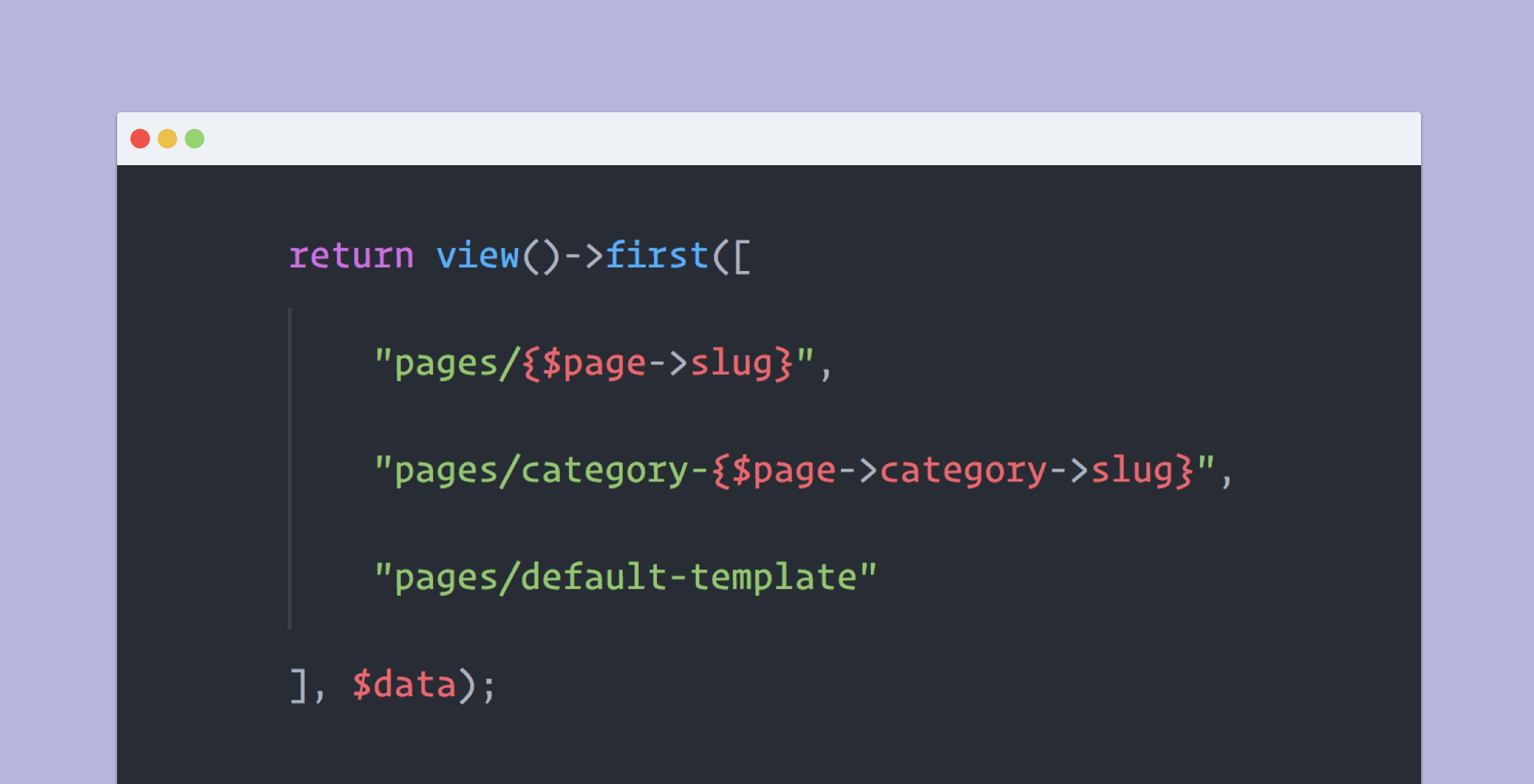Dynamic templates in Laravel Blade with View::first image