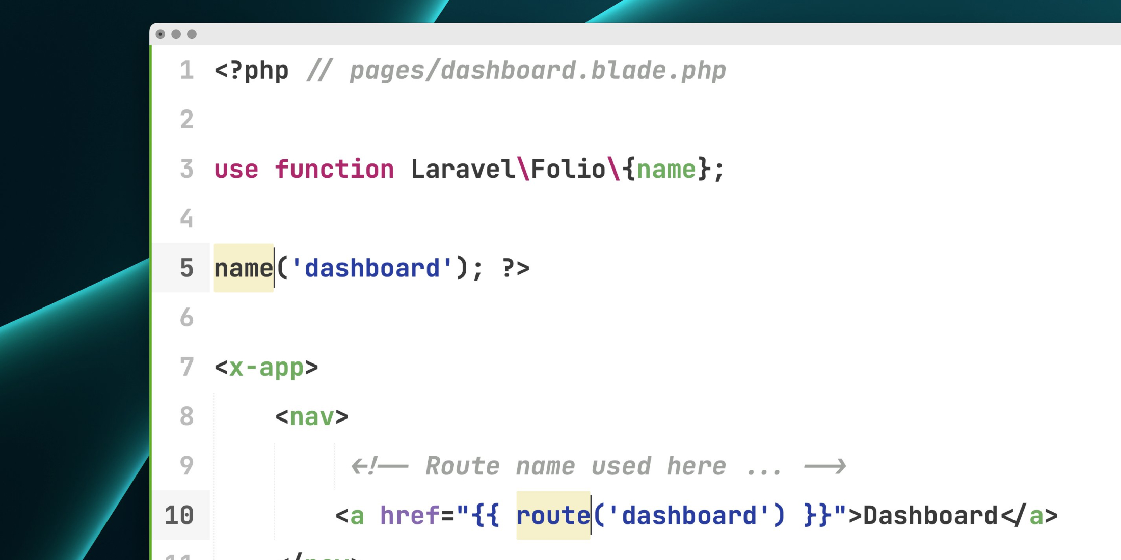 Laravel Volt / Folio Beta 5 is out, now with named routes image
