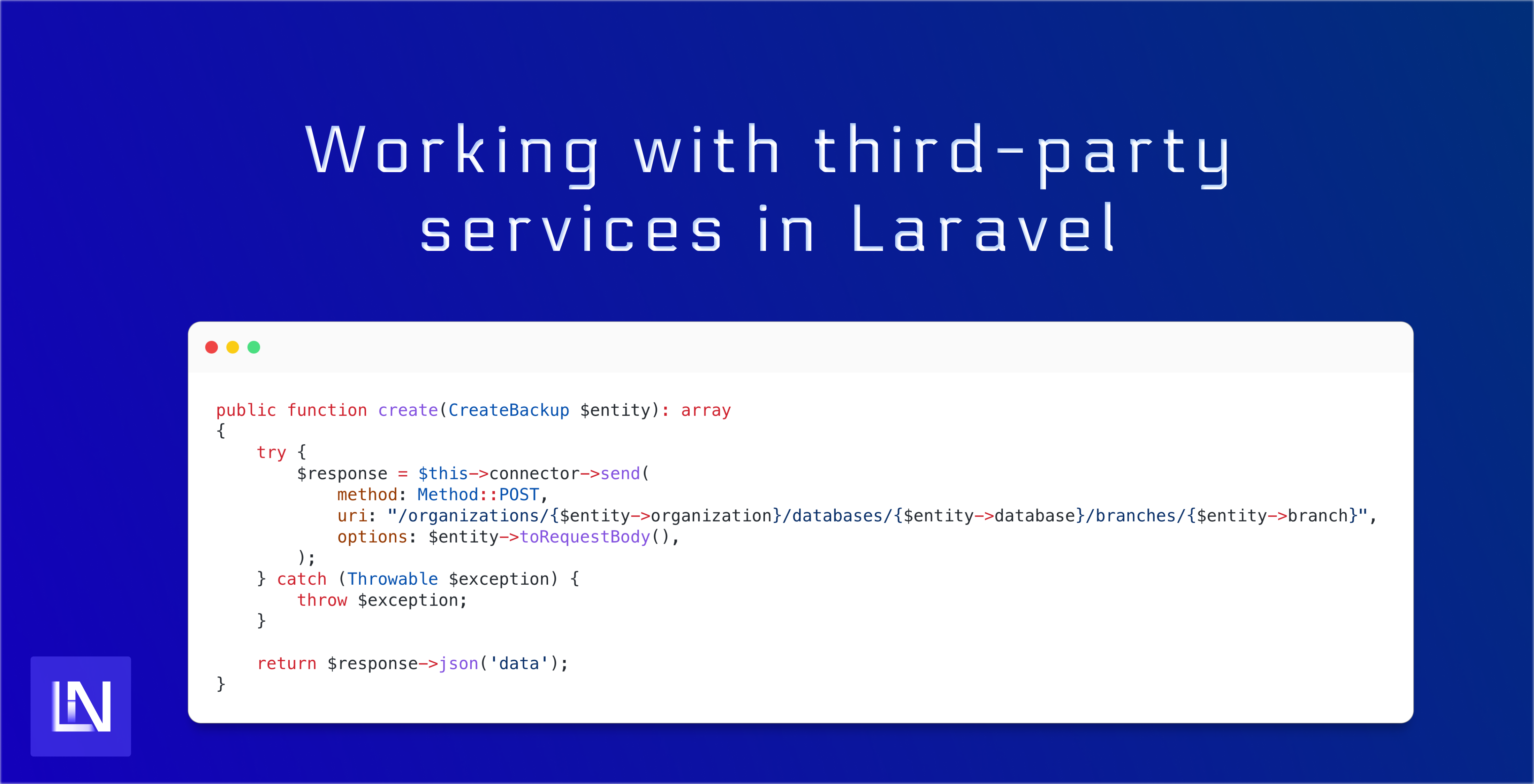 Working with third party services in laravel image