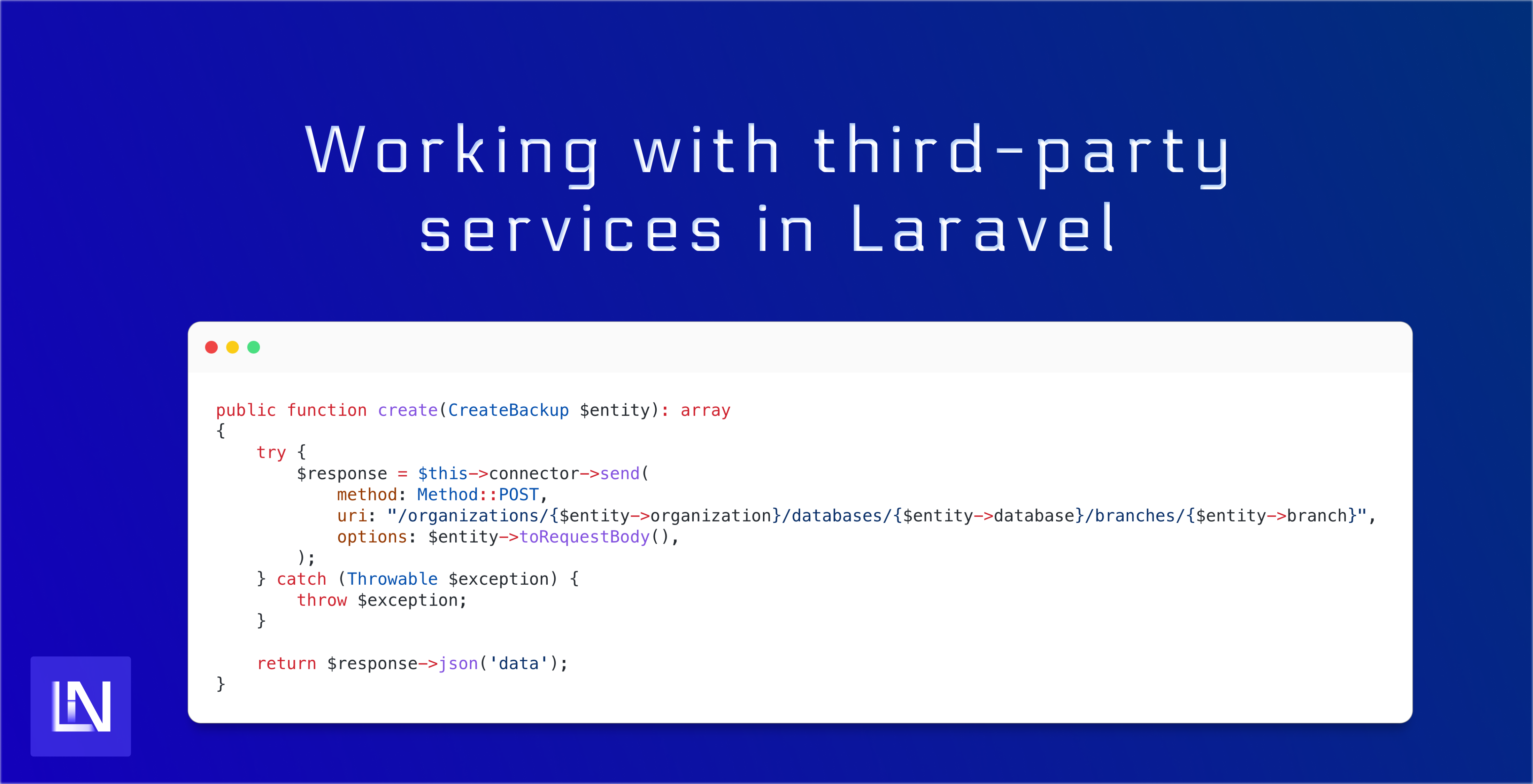 Dealing with Exceptions in a Laravel API application