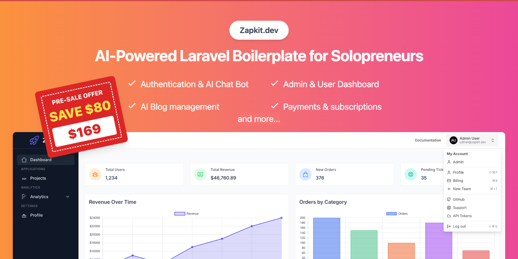 ZapKit: AI-First Laravel Boilerplate image