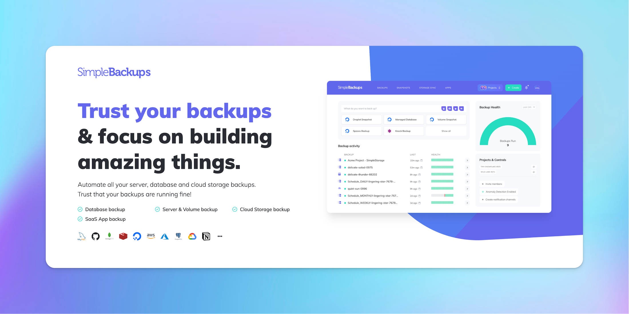 SimpleBackups image