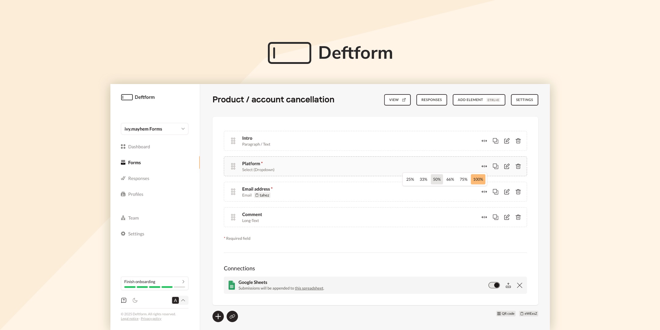 Deftform - Form Builder image
