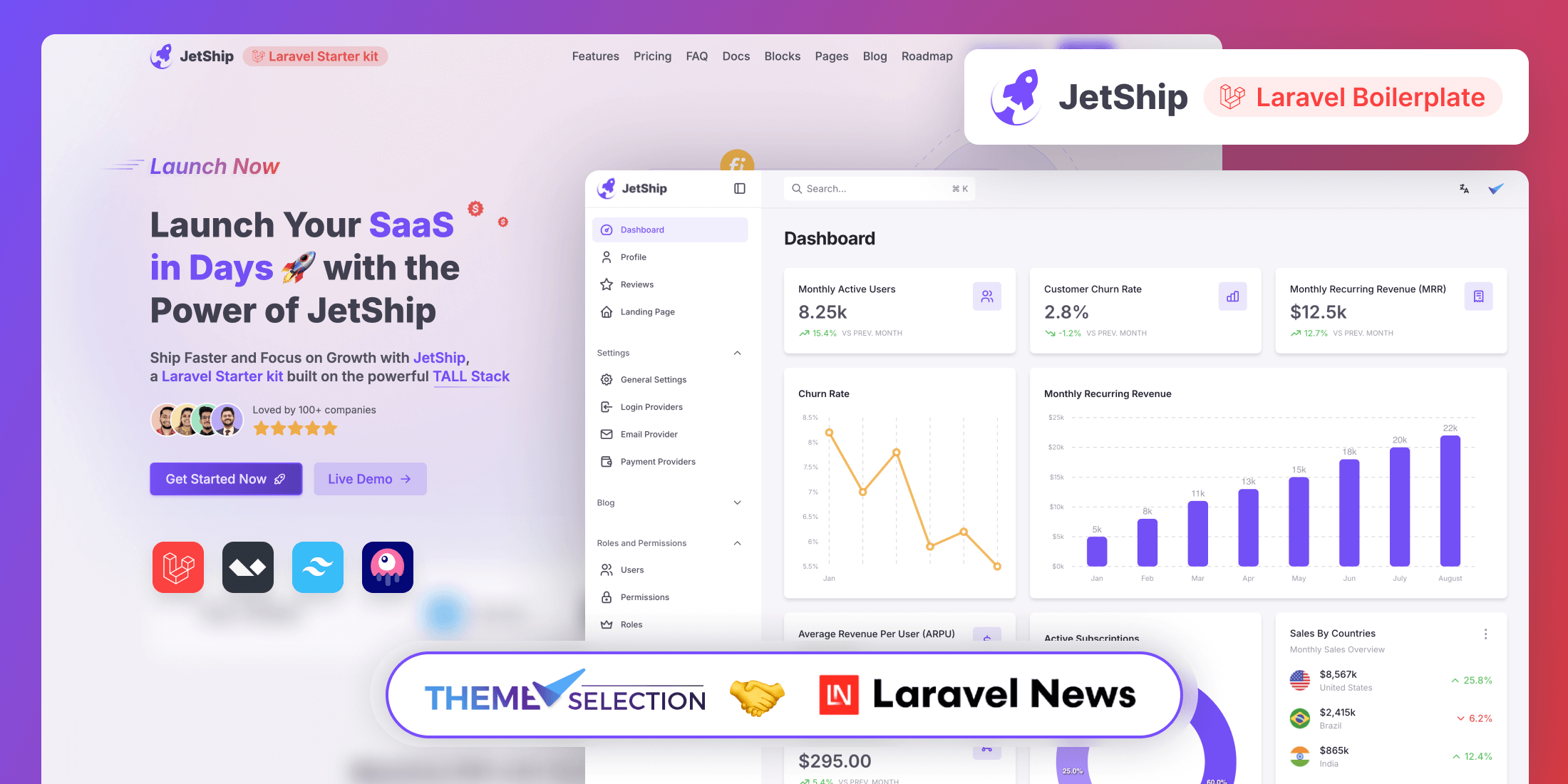 JetShip - Laravel Starter Kit image