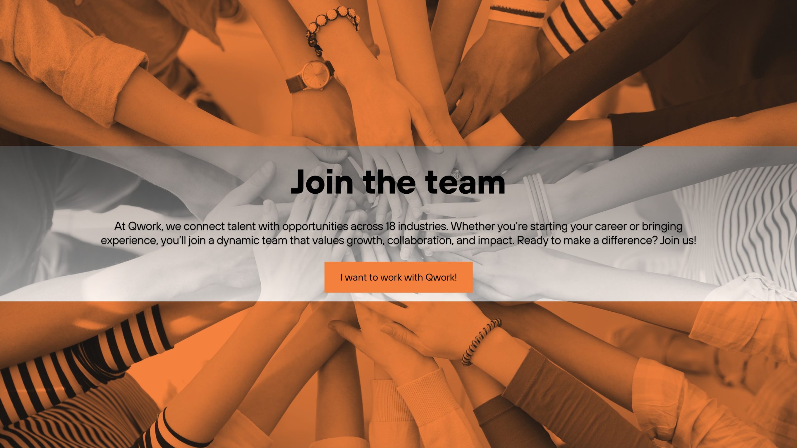 Join The Team Join The Team Header