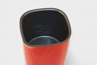 Milk frother before and after cleaning with durgol Milk frother before and after cleaning with durgol