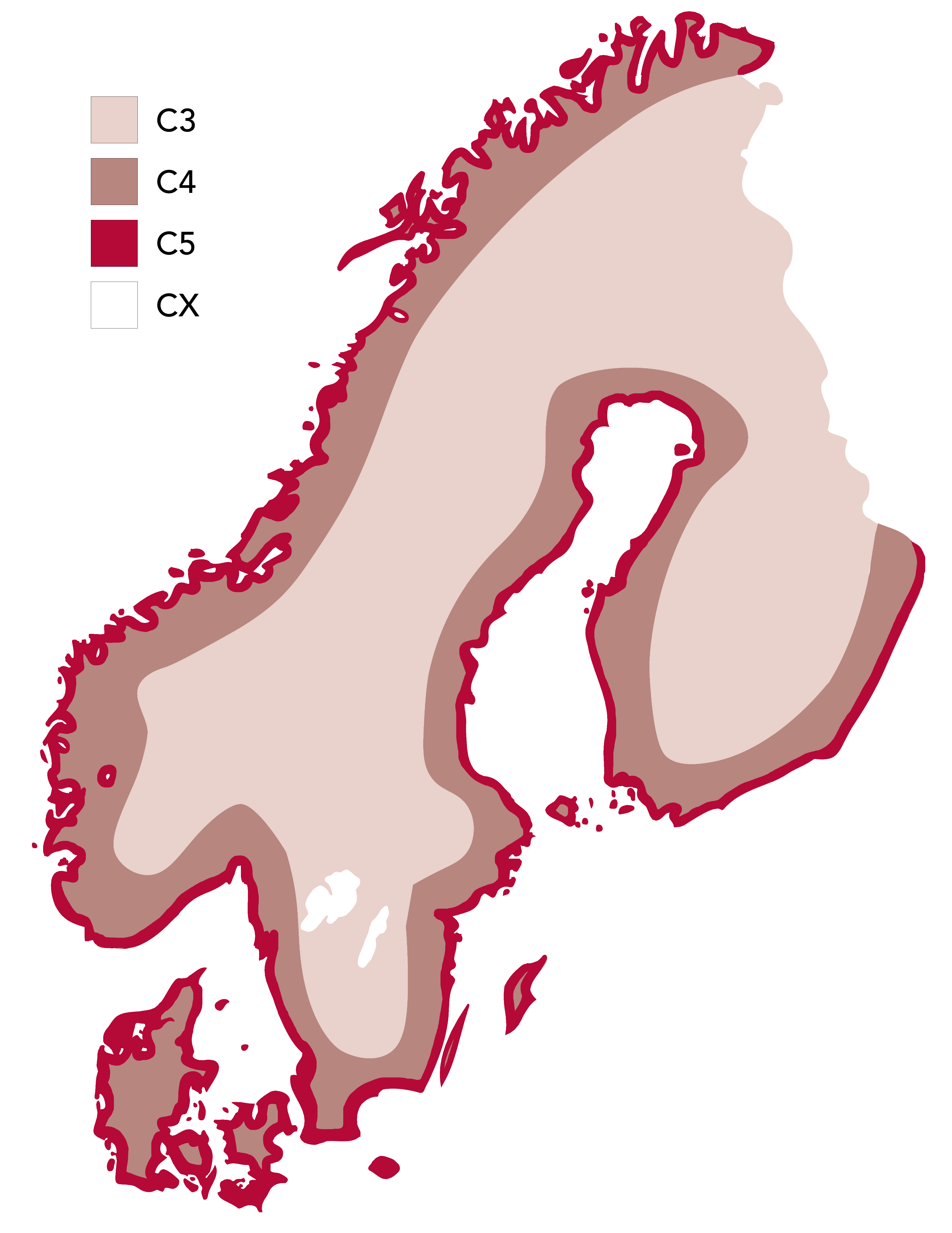 Korrosivitetsklasser skandinavien