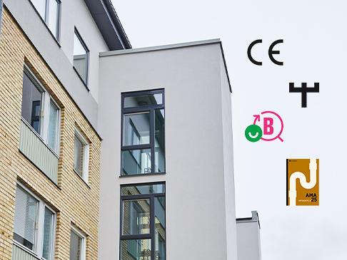 certifieringar, godkännanden och bedömningar för brandskydd