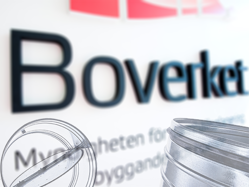 Boverket logga i oskärpa