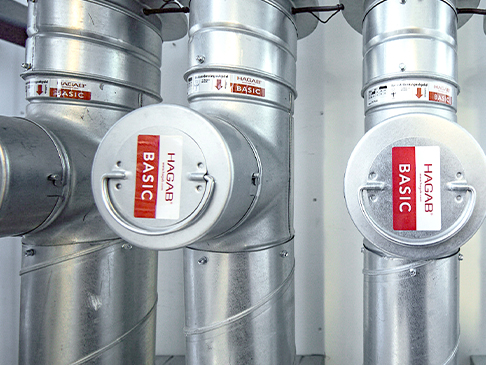 basic backströmningsskydd på ventilationskanal