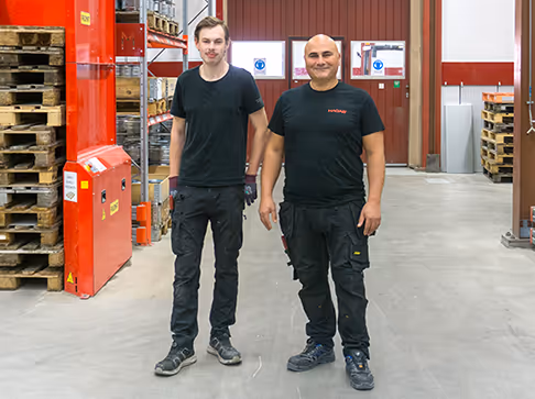 studerande elias och adnan i hagabs produktion
