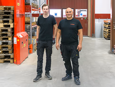 studerande elias och adnan i hagabs produktion