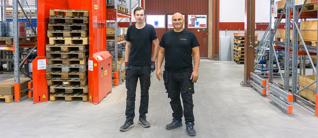 studerande elias och adnan i hagabs produktion