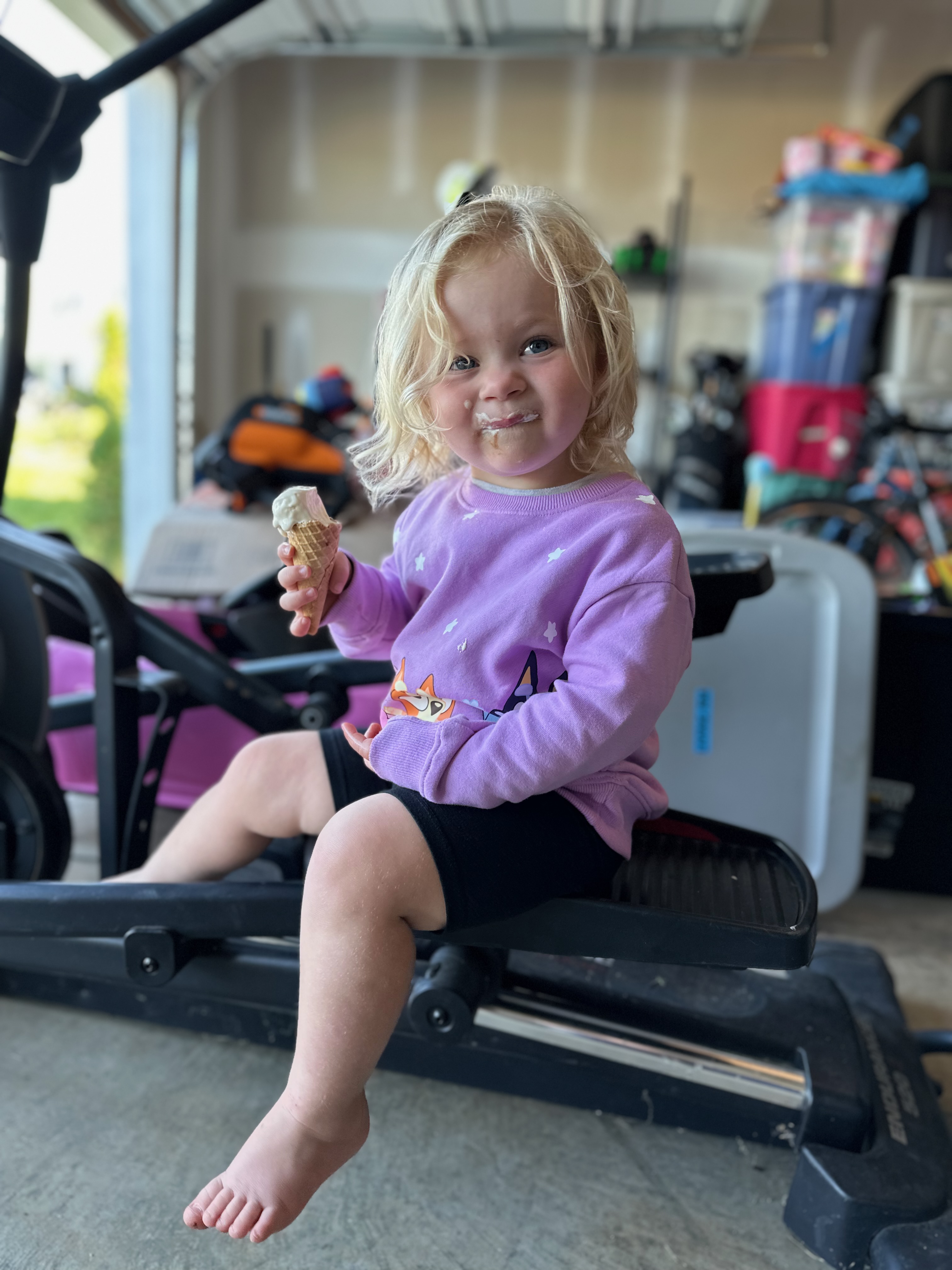 Ruby eating ice cream