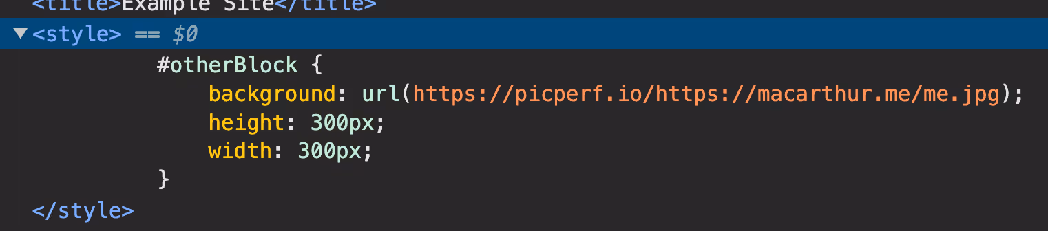 prefixed CSS background URL in a style tag